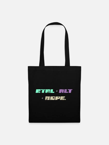 CTRL ALT Nope - Stoffbeutel - Schwarz