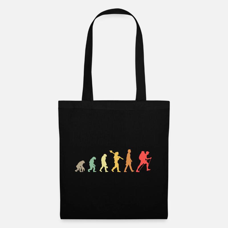 Evolution Hiking Wander - Tote Bag - black