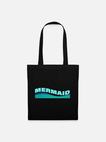 MERMAID - Stoffbeutel - Schwarz
