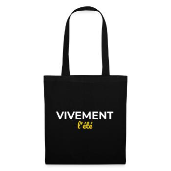 Vivement l'Été — Nostalgie Soleil - Sac en tissu - noir - Devant
