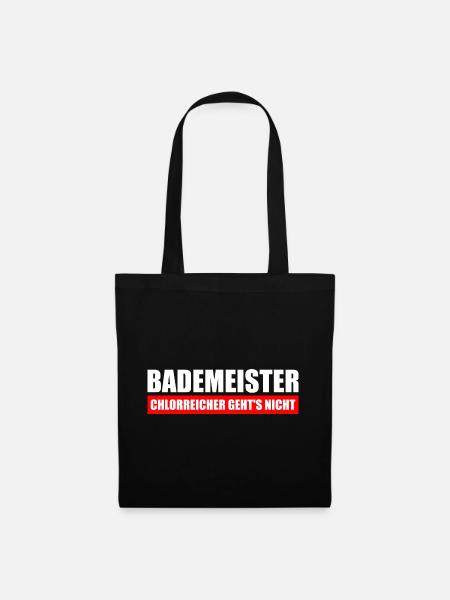 Bademeister chlorreicher geht's nicht - Stoffbeutel - Schwarz