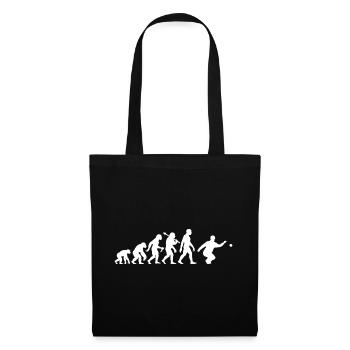 Bocce and Petanque Player Evolution Graphic - Tote Bag - black - Front