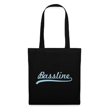 Bassline / Dubstep / Techno / Bass - Stoffbeutel - Schwarz - Vorne