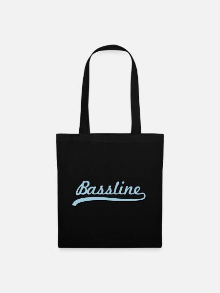 Bassline / Dubstep / Techno / Bass - Stoffbeutel - Schwarz