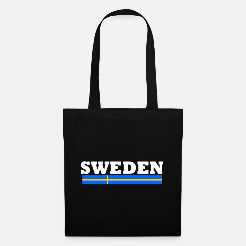 Schweden Flagge - Stoffbeutel - Schwarz