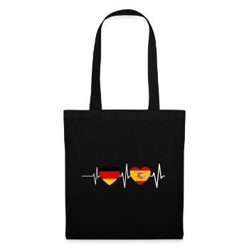 Spaniard Germany Spanish Heart - Tote Bag - black - Front