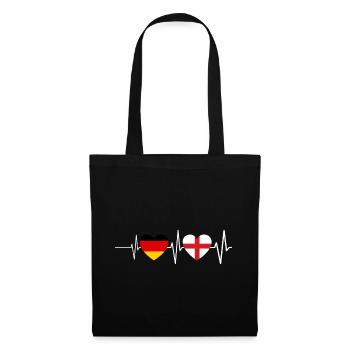 Italian Sardinia Italy Heartbeat Gift - Tote Bag - black - Front