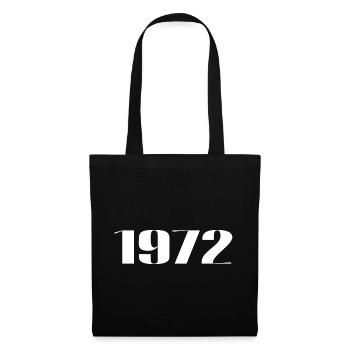 1972 - Geschenk geboren im Jahr 1972 - Stoffbeutel - Schwarz - Vorne