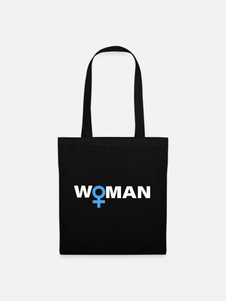 WOMAN - Stoffbeutel - Schwarz