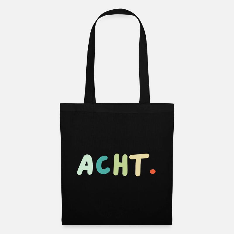 8. Geburtstag Acht Geschenk - Stoffbeutel - Schwarz