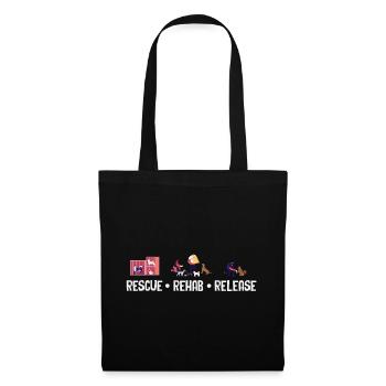 Rescue, Rehabilitation, Release, Animal Shelter, Foster Family - Tote Bag - black - Front