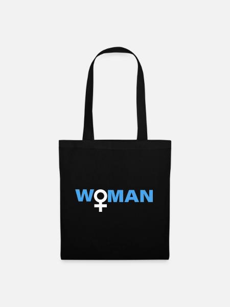 WOMAN - Stoffbeutel - Schwarz