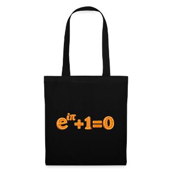 Euler Orange Mathematik-Identität - Stoffbeutel - Schwarz - Vorne