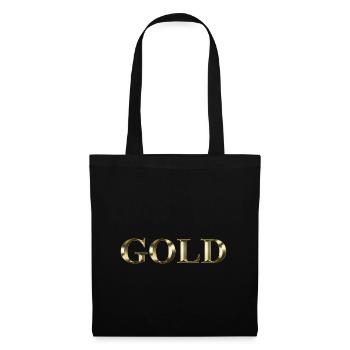 gold - Tote Bag - black - Front