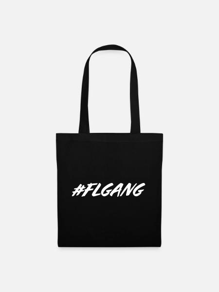 FLGANG FL Hashtag Gang Geschenk - Stoffbeutel - Schwarz