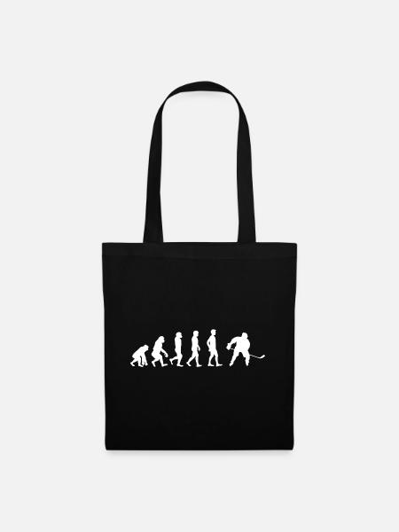 Evolution to Hockey - Tote Bag - black