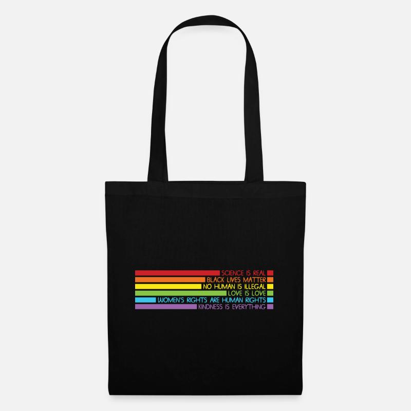 Lbgt Gay Pride Science is Real - Stoffbeutel - Schwarz