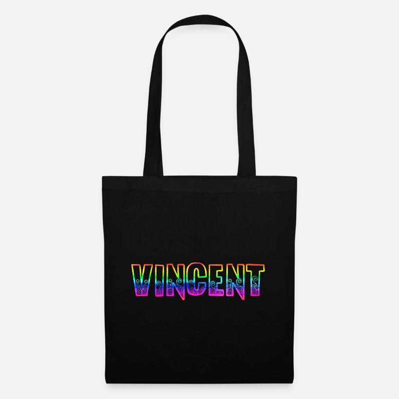 vincent rs regenbogen - Stoffbeutel - Schwarz