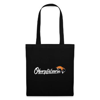 Cooles Oberpfälzerin Motiv Shirt Pullover Spruch - Stoffbeutel - Schwarz - Vorne