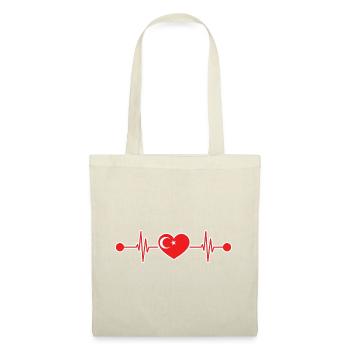 Heartbeat Türkiye Turk Turquie - Sac en tissu - nature - Devant