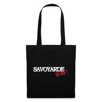 Savoyarde de ouf (blanc) - Sac en tissu - noir - Devant