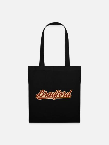 Bradford Vintage Script Logo - Tote Bag - black