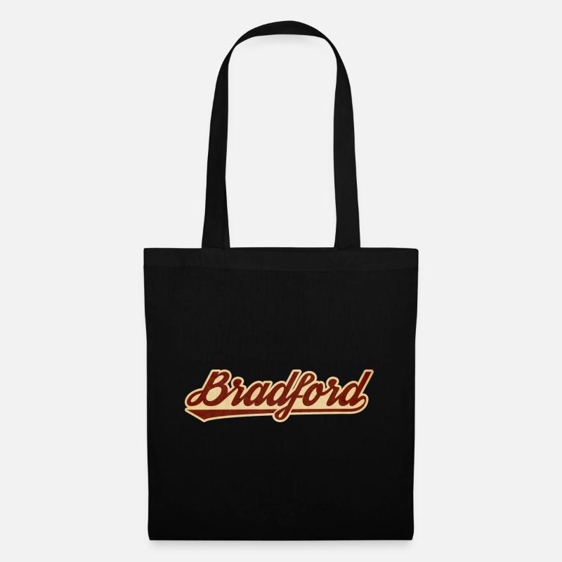 Bradford Vintage Script Logo - Tote Bag - black