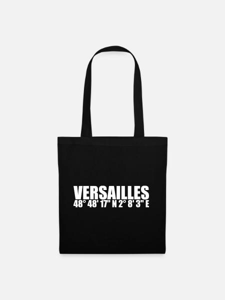 Coordonnées de Versailles - Sac en tissu - noir