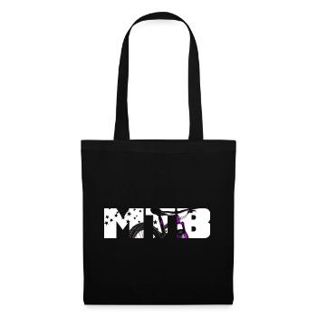 Mountain bike MTB downhill tour - Tote Bag - black - Front
