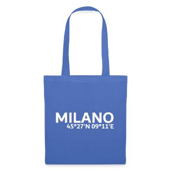 Milano Koordinaten - Stoffbeutel - Hellblau - Vorne