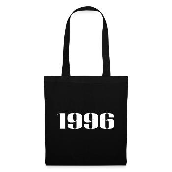 1996 - Cadeau né en 1996 - Sac en tissu - noir - Devant