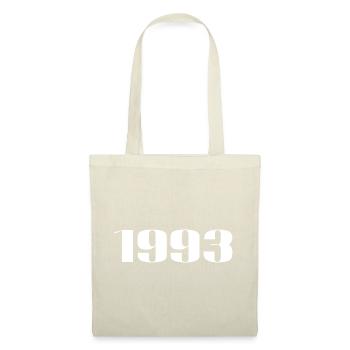 1993 - Cadeau né en 1993 - Sac en tissu - nature - Devant
