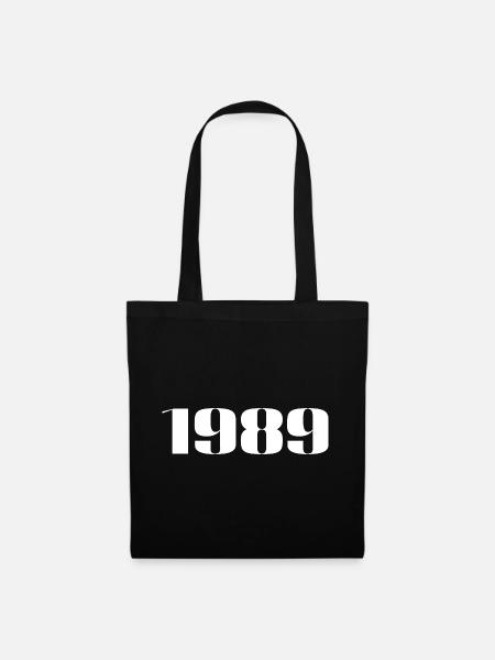 1989 - Geschenk geboren im Jahr 1989 - Stoffbeutel - Schwarz