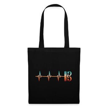 Clé d’alto Battement de cœur Alto Alto - Sac en tissu - noir - Devant