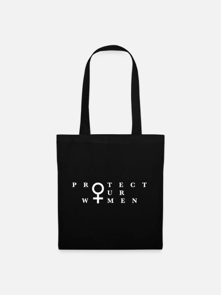 Protect Our Women - Stoffbeutel - Schwarz