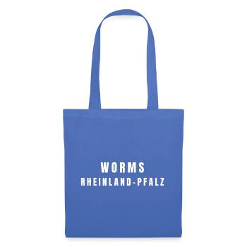 Worms, Rhénanie-Palatinat - Sac en tissu - bleu pâle - Devant