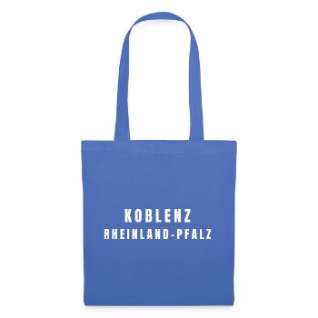 Coblence, Rhénanie-Palatinat - Sac en tissu - bleu pâle - Devant