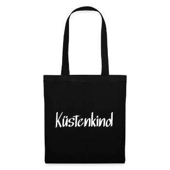 Küstenkind - Stoffbeutel - Schwarz - Vorne