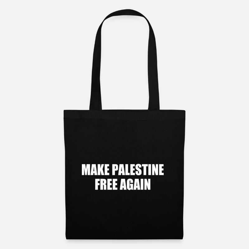 make palestine free again - Stoffbeutel - Schwarz