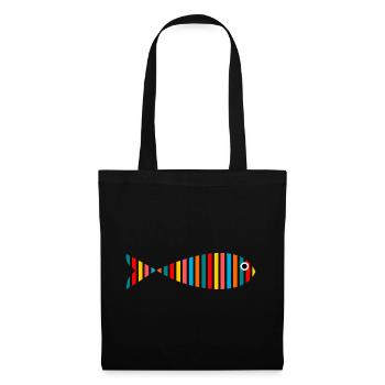 SARDINE. FISH. APRIL FOOL. EASTER. SEA - Tote Bag - black - Front