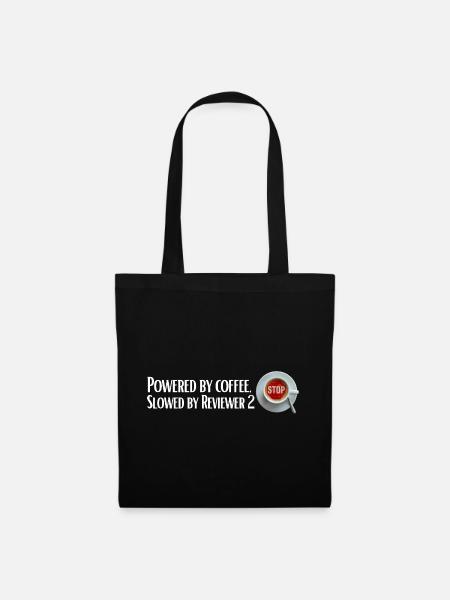 Powered by coffee, Slowed by Reviewer 2 - Stoffbeutel - Schwarz