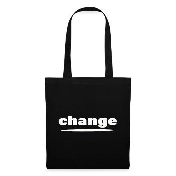 CHANGE - Stoffbeutel - Schwarz - Vorne
