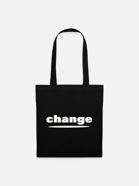 CHANGE - Stoffbeutel - Schwarz