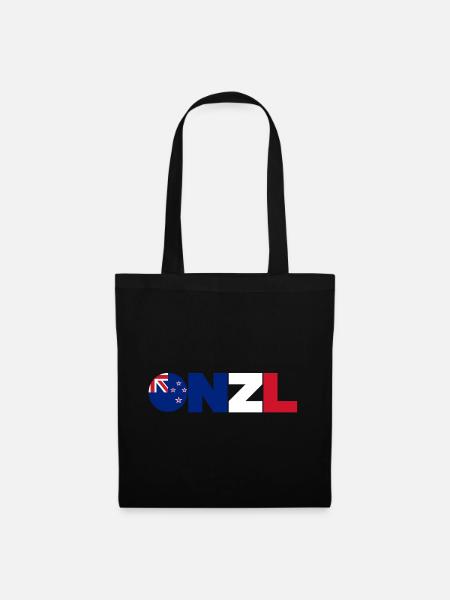 New_Zealand - Stoffbeutel - Schwarz