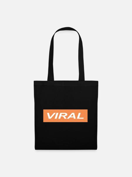VIRAL - Stoffbeutel - Schwarz