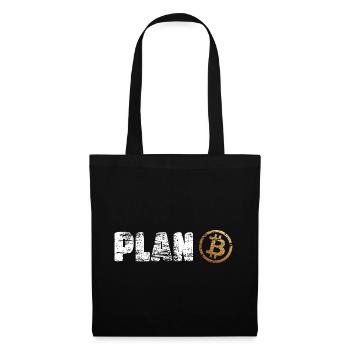Plan Bitcoin Plan B - Sac en tissu - noir - Devant