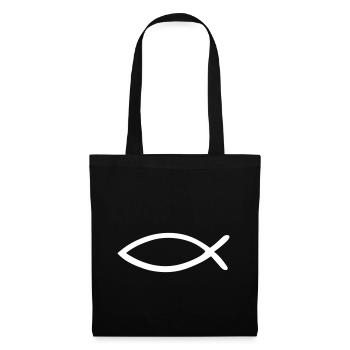 Jesus Fish - Christian Fish - Tote Bag - black - Front
