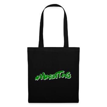 Hashtag Cannabis - Sac en tissu - noir - Devant