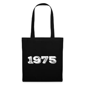 Geburtstagsgeschenk 1975 - 1975 - Stoffbeutel - Schwarz - Vorne