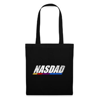 Genre de vape Rétro Logo Design Nasdad - Sac en tissu - noir - Devant